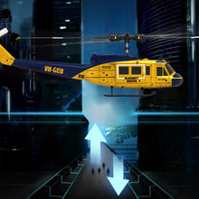 Load image into Gallery viewer, NBJIALIN RC ERA C032 UH-1 Huey Helicopter - Remote Control Helicopters for Adult, 1/48 Sacle 2.4G 6CH Gyro Stabilized Aircraft with Altitude Hold &amp; Optical Flow,3D Stunt Drone (Yellow)

