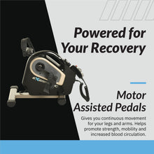 Load image into Gallery viewer, Exerpeutic 2000M Motorized Under Desk Exercise Bike - Black
