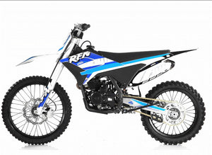 HHH Apollo Thunder 250cc Racing Bike 250cc Dirt-bike Proactive Dirt Bike 21/18 inch Wheels Gas pit-bike (Blue)