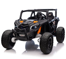 Load image into Gallery viewer, 24V Kids Electric UTV Toy Car with Remote Control, All-Terrain Off-Road Ride On Vehicle for Big Kids 3-8 Years, Powerful Motor (Black)
