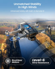Load image into Gallery viewer, 2-Axis Gimbal Drones with Camera for Adults 4K EIS, Integrated Remote ID, 10000 FT Range Transmission, GPS Drone
