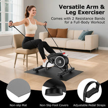 Load image into Gallery viewer, pooboo Under Desk Bike Pedal Exerciser - Black
