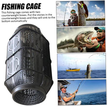 Load image into Gallery viewer, Fish Trap 20in Large Collapsible Fishing Trap Net with One-Way Entry &amp; Auto-Sink Design for Crawfish Minnow EEL Catfish
