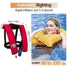 Load image into Gallery viewer, VOGUCCLO | Manual Inflatable Life Jacket for Adults| Supports up to 330 lbs
