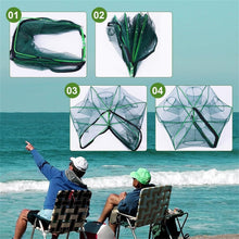 Load image into Gallery viewer, The Magic Foldable Fishing Trap, Folding Fishing Net，2024 Upgrade Auto-Foldable Strengthened Fishing Trap Net, Minnow Traps for Bait Fish，Fish Traps，Crawfish Trap，Minnow Trap (10Holes)
