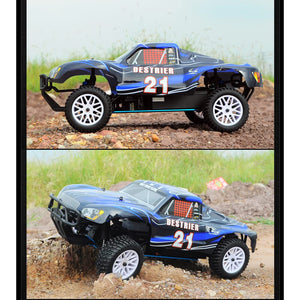 RC Truck Two Speed RC Buggy Rock Crawler Truck 4WD Off-Road RC Vehicle Nitro Gas Power Off Road RC Cars with Igniter