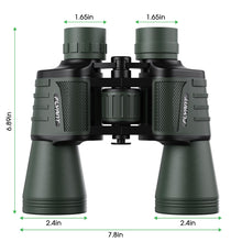 Load image into Gallery viewer, 20x50 High Powered Binoculars for Adults, Waterproof Binoculars with Low Light Vision for Bird Watching Hunting Camping Travel Cruise Hiking Sports Stargazing, Gifts for Men Dad
