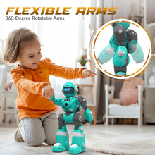 Load image into Gallery viewer, Robot Toys for Kids, Programmable Remote Control Robot with Magic Record Voice Function (Blue)
