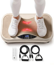Load image into Gallery viewer, REVO Wave Board with Red Light Therapy | Vibration Plate for Lymphatic Drainage with Bluetooth Speakers, Resistance Bands, Remote | Exercise Machine for Full Body Workout Platform | 330 Lbs Capacity
