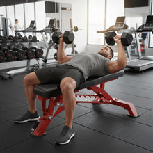 Load image into Gallery viewer, RitFit Adjustable/Foldable Utility Weight Bench for Home Gym, Weightlifting and Strength Training - Bonus Workout Poster with 35 Total Body Exercises
