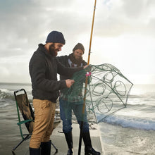 Load image into Gallery viewer, Maasechs 2 Pack Crawfish Traps 8-Sided 16-Entrance Fishing Net Foldable Fishing Bait Trap Cast Net Cage with Pull Rope, Bait Bag &amp; Floating Ring for Catching Minnow Fish Crayfish Shrimp Crab Lobster
