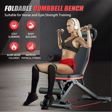 Load image into Gallery viewer, 2026 Adjustable Weight Bench - 1000LBS Foldable Bench Press Workout Bench for Home Gym, Roman Chair &amp; Incline Decline Flat Sit Up, Heavy Duty Full Body Dumbbell Fitness Bench
