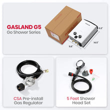 Load image into Gallery viewer, GASLAND Goshower G5 Portable Camping Hot Water Heater | 5L 1.32GPM |Compact
