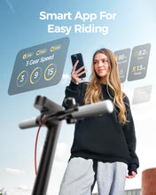 Load image into Gallery viewer, Electric Scooter A1C,Front Suspension Kick Scooter, 8.5 Solid Tires,300W Motor, Smart APP Control,15.5MPH
