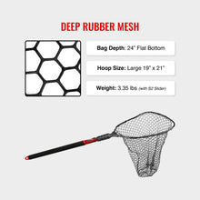 Load image into Gallery viewer, EGO S2 Slider Fishing Landing Net, Large Deep Rubber Mesh, Non-Tangle Mesh
