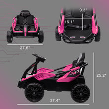 Load image into Gallery viewer, 24V Ride on Car for Big Kids, Battery Powered Electric UTV, 3.7MPH Toddler Electric Go Kart, Aged 3-8 Years Old, Pink

