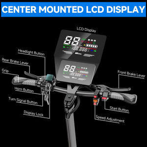 6000W Dual Motor Electric Scooter for Adults, 55+ MPH Adult Escooter, 70-Mile Range, 60V 38Ah Battery, Hydraulic Brakes, Off-Road