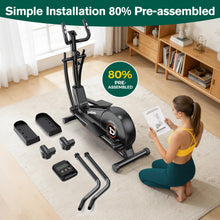 Load image into Gallery viewer, pooboo Elliptical Machine - 15.5IN-Stride Black
