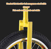 Load image into Gallery viewer, Q20&quot; Professional Chrome Wheel Unicycle Leakproof Butyl Tire Wheel Cycling Outdoor Sports Fitness Exercise,Yellow,20&quot;
