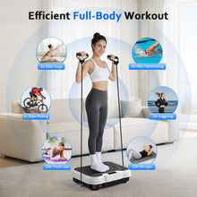 Load image into Gallery viewer, Trekora Vibration Plate Exercise Machine, Vibrating Fitness Platform for Lymphatic Drainage, Full Body Shaker Workout Equipment, Vibrate Fitness Platform for Home Women Men Exercise Gym (White)
