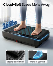 Load image into Gallery viewer, Viamotion Vibration Plate Exercise Machine, Full Body Vibrating Platform for Lymphatic Drainage Weight Loss, 99 Levels Shake Plate with LED Display for Women
