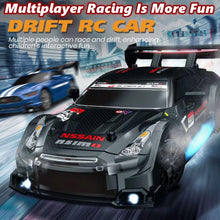 Load image into Gallery viewer, 1:24 Scale RC Drift Car 4WD 2.4GHz 30KM/H High Speed Racing Sport Toy Car with LED Lights, Racing and Drift Wheels
