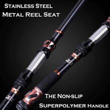 Load image into Gallery viewer, PLUSINNO Fishing Rod and Reel Combos, Toray 24-Ton Carbon Matrix Telescopic Fishing Rod, 12 +1 Shielded Bearings Stainless Steel BB Spinning Reel
