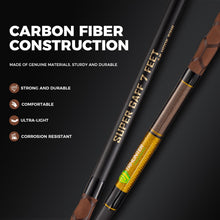 Load image into Gallery viewer, TRHUNTER Carbon Fiber Fishing Gaff Saltwater Fish Gaff with S316 Stainless Steel Fishing Hook (Brown Gaff - 7' - 4'' Hook)

