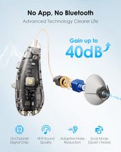 Load image into Gallery viewer, Karthus Hearing Aids, Rechargeable Hearing Aids for Seniors with Hearing Loss - Gold
