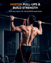 Load image into Gallery viewer, SUNPOW Pull Up Assistance Bands, Set of 5 Heavy Duty Resistance Bands for Men &amp; Women, Natural Latex Exercise Bands for Pull-Up Progression, Home Workout, Strength Training, Mobility &amp; Stretching
