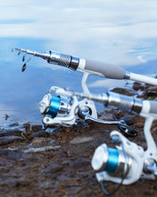 Load image into Gallery viewer, Ghosthorn 2-Pack Fishing Rod and Reel Combo Telescopic Fishing Pole
