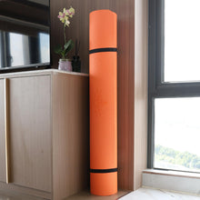 Load image into Gallery viewer, Hatha Yoga Large TPE Yoga Mat 6'x4'x1/2" Extra Thick Non-Slip Exercise Mat - for Yoga Pilates &amp; Home Gym Workouts(Orange)
