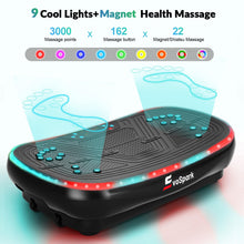 Load image into Gallery viewer, Vibration Plate Exercise Machine for Lymphatic Drainage, 4D Full Body Workout Vibrate Fitness Platform, 199 Adjustable Speeds, 3 Motors Power Vibration Plate for Weight Loss &amp; Fitness, Max Load 550 lb

