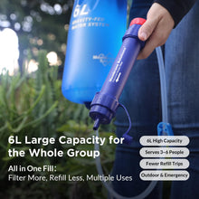 Load image into Gallery viewer, Membrane Solutions 6L Gravity Water Filter Pro for Group Camping
