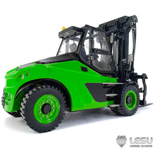 Load image into Gallery viewer, RC Hydraulic Forklift 1/14 Metal RC Truck Heavy Forklift, Light Sound System Construction Vehicle Model Painted Green
