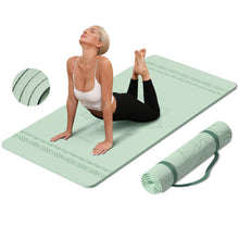 Load image into Gallery viewer, PAIDU Large Yoga Mat-72’x36’x0.4’ Extra Width ＆ Thick,Comfortable,Non-Slip Exercise Mat-Works Great on All Floor for Stretching,Yoga Studio,Gym or Home Workouts (Green)

