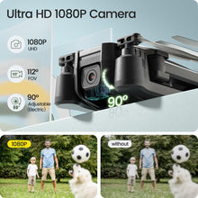 Load image into Gallery viewer, Foldable FPV Drone with 1080P WiFi Camera for Adult Beginners and Kids; Voice Gesture Control RC Quadcopter
