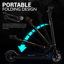 Load image into Gallery viewer, Electric Scooter for Adults &amp; Kids - Foldable Design with 300W Brushless Motor, 8.5&quot; Pneumatic Tires, Up to 19MPH Speed, 18-Mile Range
