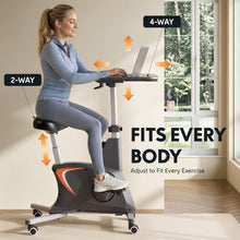 Load image into Gallery viewer, FLEXISPOT Exercise Bike with 2D Desktop - V9 Black
