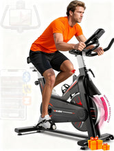 Load image into Gallery viewer, Exercise Bike, Wenoker Magnetic Resistance Stationary Bike for Home [Black Red]
