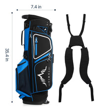 Load image into Gallery viewer, GoHimal 14-Way Lightweight Golf Stand Bag with Multiple Pockets Blue
