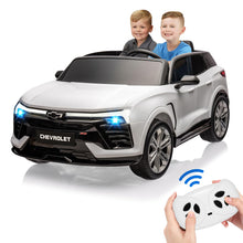 Load image into Gallery viewer, 24V Kids Electric 2-Seater SUV Toy Licensed Chevrolet Blazer Ride On Car, with Remote Control, 4 Spring Suspension, White
