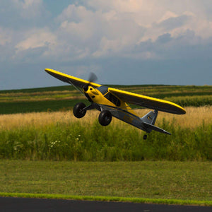 RC Airplane Carbon Cub S 2 1.3m BNF Basic (Transmitter, Battery and Charger not Included) with Safe, HBZ32500, Yellow