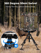 Load image into Gallery viewer, KEMIMOTO Heated Hunting Blind Chair 360 Degree Silent Swivel with Battery
