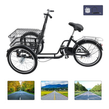 Load image into Gallery viewer, Bruce &amp; Shark Multi-Purpose 3 Wheel Tricycle with Large Basket, 20 Inches Wheel,Rear Brake,Bearing Weight 330lbs

