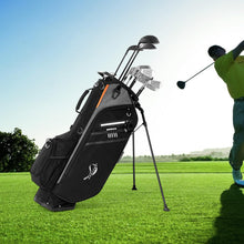 Load image into Gallery viewer, ANNCORD Golf Stand Bag 14 Way Top Dividers Full-Length with Stand, 7 Pockets, Lightweight Golf Bag for Men, Dual Strap, Rain Hood, Portable Golf Club Bag for Men Women, Black
