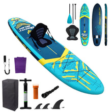 Load image into Gallery viewer, 11' Inflatable Paddle Board with Kayak Seat for Adults
