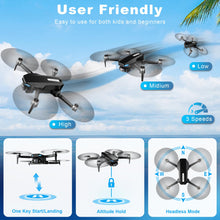 Load image into Gallery viewer, Drone with Camera, 2K FPV Drone with Brushless Motor, Altitude Hold, Gesture Selfie, One Key Take Off/Landing
