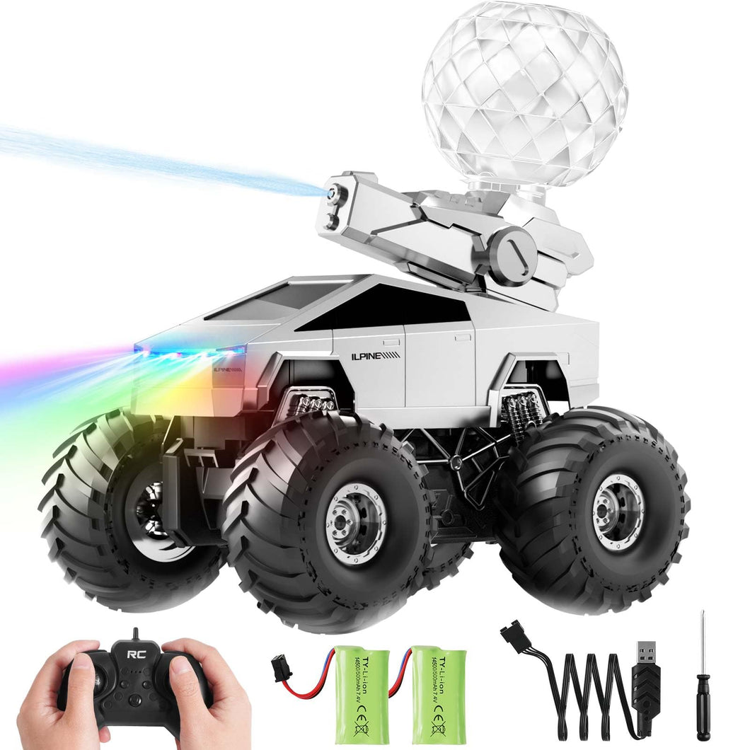 Remote Control Car RC Truck - 1:16 Amphibious Fast Car with Water Cannon and 2.4GHz Remote Control, Max 22KM/H Speed, 4WD Cyber Toy