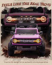 Load image into Gallery viewer, First Ride On 24V Ride on Toys for Big Kids, Licensed Ford Bronco Raptor 2 Seater Ride on Cars with Remote Control (24V, Pink)
